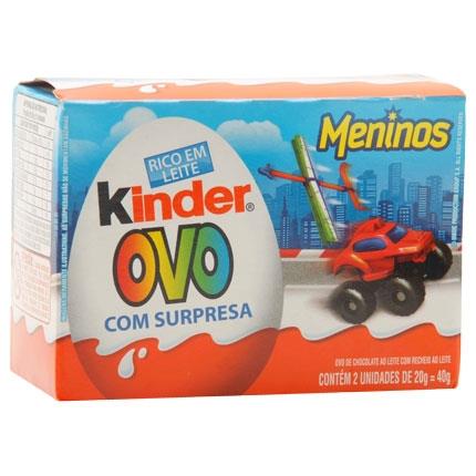 Kinder Ovo Meninos 2 unidades de 20g cada Ferrero  Compre na Mercadoce -  Mercadoce - Doces, Confeitaria e Embalagem