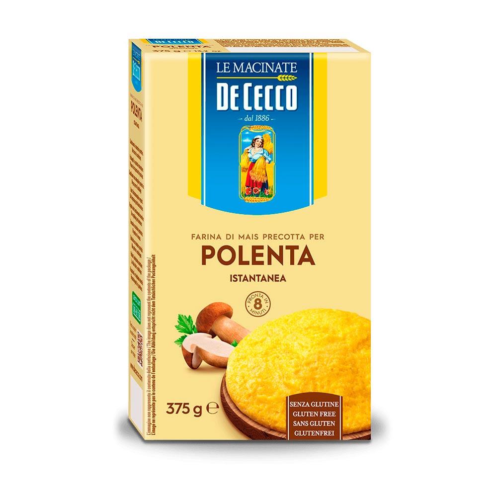 Farinha para Polenta Instântanea De Cecco Caixa 375 g | Mega Box Atacadista