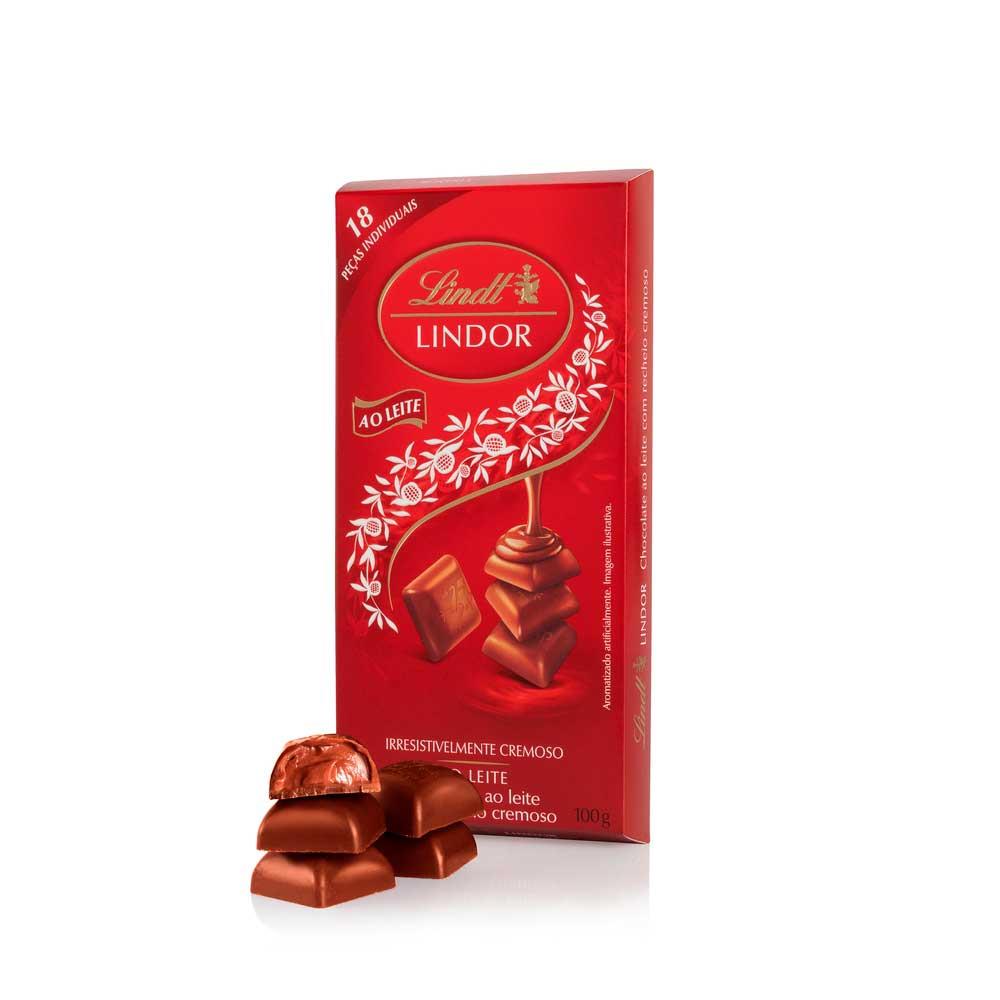 Chocolate ao Leite Suíço Lindt Lindor Milk 100 g
