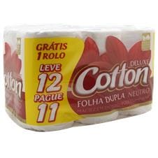 Papel Higienico Cotton Luxe Folha Dupla 30M Compact L12P11