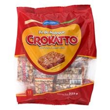 Desde a primeira mordida já se sabe que é o incomparável sabor do pé de moleque CROKATTO.