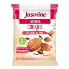 Fonte de prote&iacute;nas
	
		Fonte de c&aacute;lcio
	
		Rico em fibras
	
		Rico em Sel&ecirc;nio


	Elaborados com ingredientes naturais selecionados, os Cookies Integrais Jasmine contribuem para manter a sa&uacute;de e o equil&iacute;brio do organismo.
	
	Por&ccedil;&atilde;o de 30g (5 unidades) = 127 kcal.